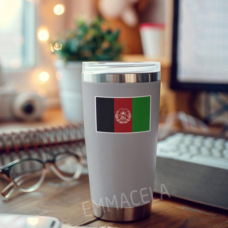 EMMACELA (3PCS) Afghanistan Flag stickers, Countries Flag Stickers, Waterproof Vinyl Decals For Laptops, Tumblers, Water Bottles, Books, Scrapbooks, Size 3 x 2.1 Inch - Image 5